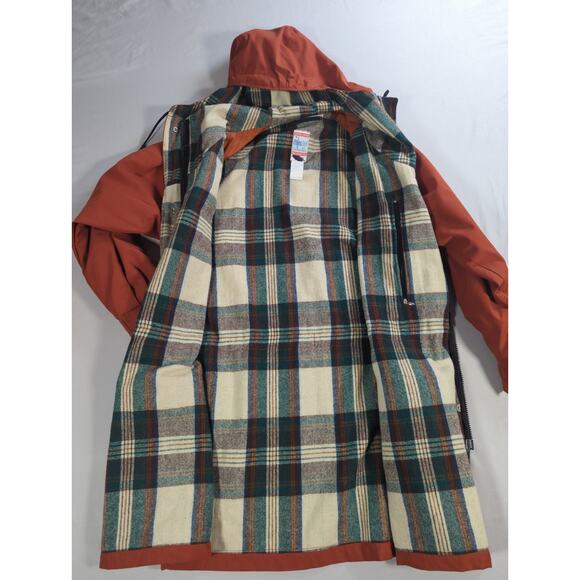 VTG Frostline Kit Mens Small Hooded Parka Coat Rust Orange Outdoor Hunting - Picture 13 of 16